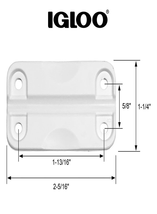 Igloo Cooler Plastic Parts Kit - Made in The USA - 2 Latches, 3 Hinges, Latch Post & Screws - Image 4