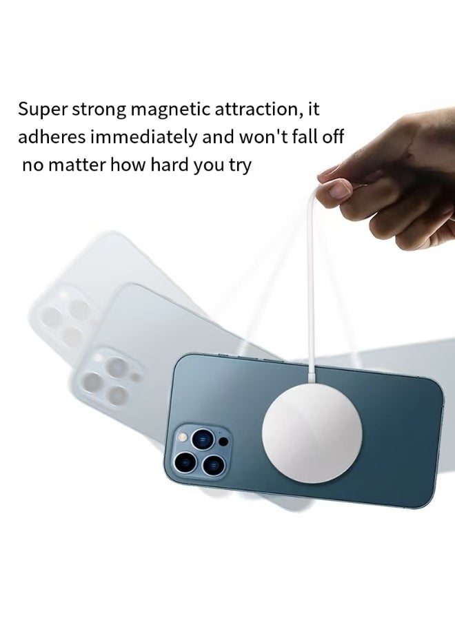 شاحن MagSafe 【معتمد من MFI/UACK】 شحن سريع USB C، شحن PD مغناطيسي لاسلكي سريع حتى 15 وات متوافق مع iPhone 14 و14 Plus و14 Pro و14 Pro Max و13 و12 Series وAirPods Pro2 - Image 3