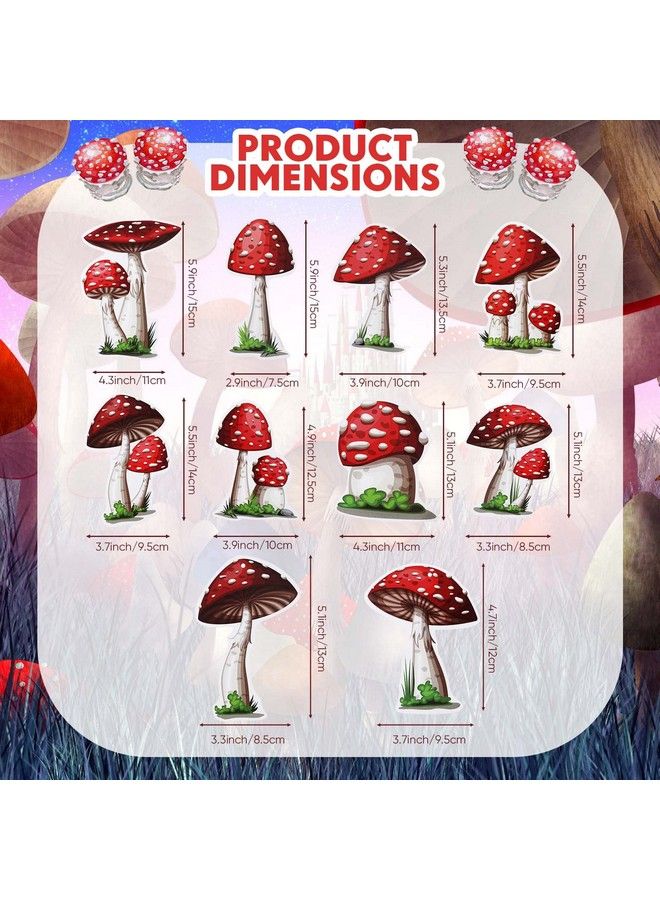 Hanaive 30 Pieces Mushroom Hanging Swirls Ceiling Streamers Decorations Mushroom Party Supplies Wonderland Party Foil Swirls Wall Decor For Baby Shower Birthday Party Favor Supplies - Image 5