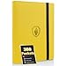 Fabmaker Premium 9 Pocket Card Binder for 360 Cards Fabmaker PU Cover Trading Card Binder Sturdy Card Collection Album Sleek Card Holder Folders for Game Cards Sports Cards Yellow - Image 3