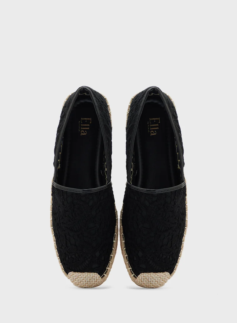 ايلا Lace Embroidered Espadrille