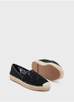 ELLA Lace Embroidered Espadrille  - Image 3