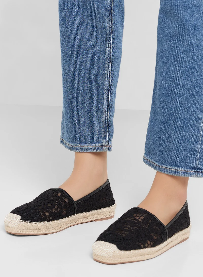 ELLA  Lace Embroidered Espadrille for Women | Best Price UAE