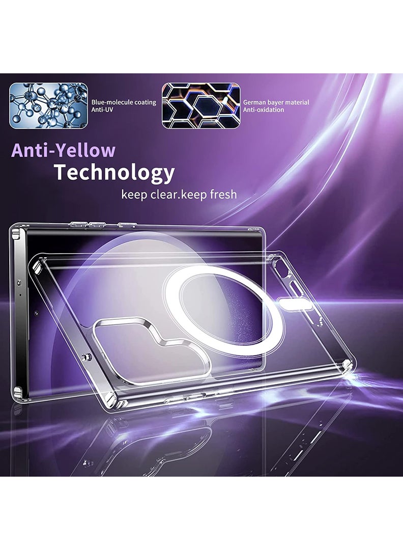 Theodor Magnetic Case for Samsung Galaxy S23 Ultra 6.8-inch Compatible with MagSafe Wireless Charging, Shockproof Phone Bumper Cover Window-01 - Image 3