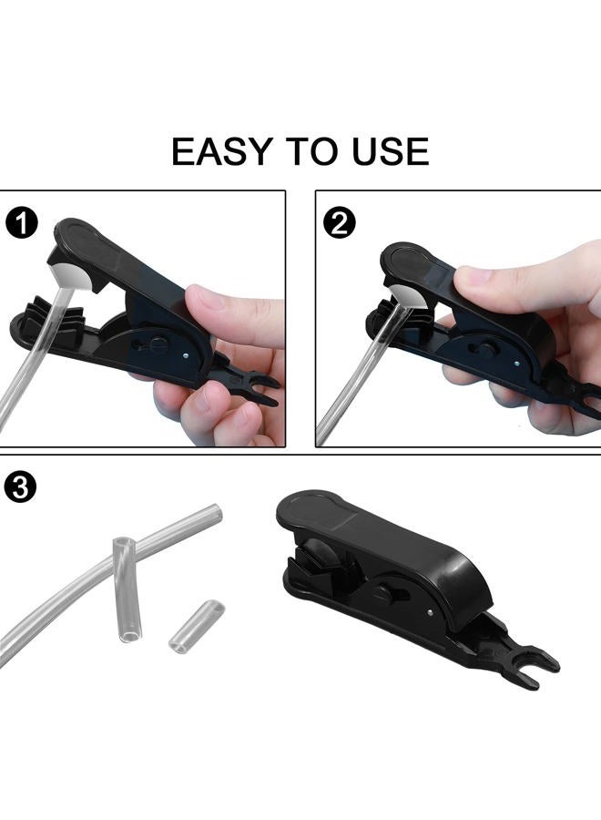 ONLYFU 6Pcs PTFE Tube Cutter, PE Hose Pipe Cutter Plastic Tubing Cutting Tool for Nylon PU PVC Tube Cut Up to 3/4 Inch OD Tube (Black) - Image 4