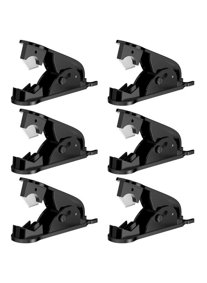 ONLYFU 6Pcs PTFE Tube Cutter, PE Hose Pipe Cutter Plastic Tubing Cutting Tool for Nylon PU PVC Tube Cut Up to 3/4 Inch OD Tube (Black) - Image 1