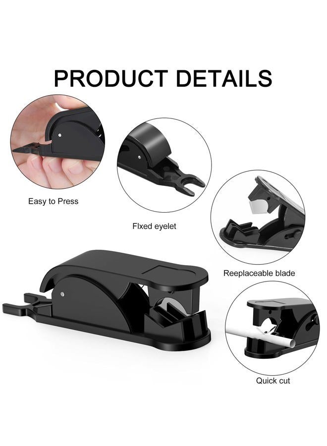 ONLYFU 6Pcs PTFE Tube Cutter, PE Hose Pipe Cutter Plastic Tubing Cutting Tool for Nylon PU PVC Tube Cut Up to 3/4 Inch OD Tube (Black) - Image 3