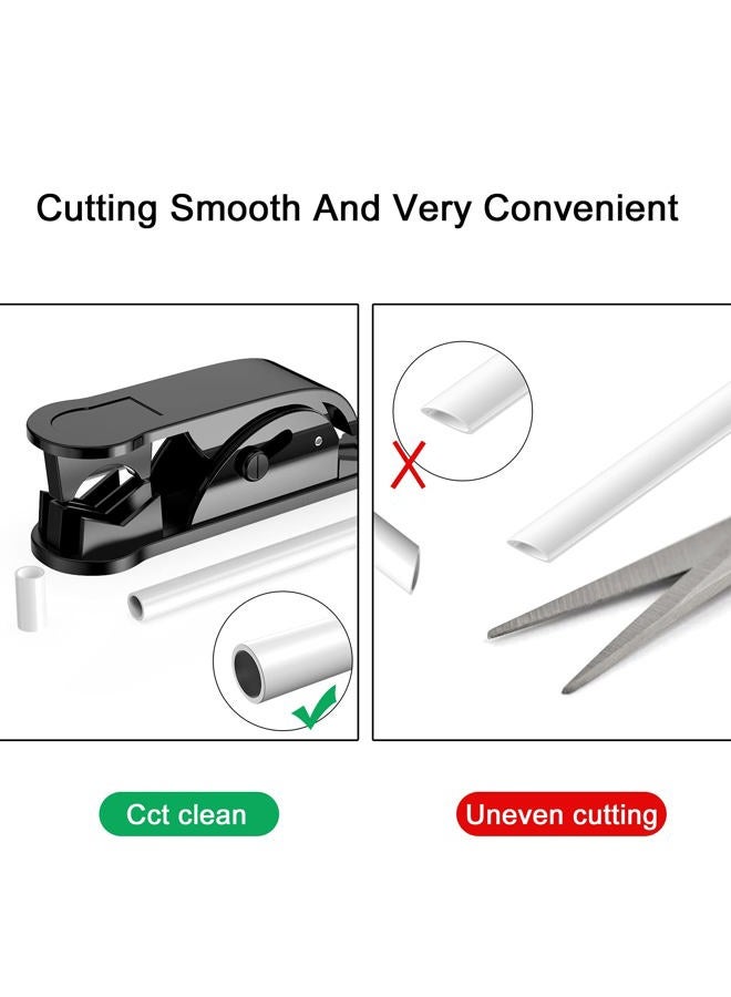 ONLYFU 6Pcs PTFE Tube Cutter, PE Hose Pipe Cutter Plastic Tubing Cutting Tool for Nylon PU PVC Tube Cut Up to 3/4 Inch OD Tube (Black) - Image 5