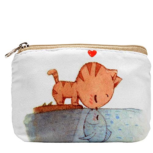 ARRIZO Women and Girls Cute Fashion Coin Purse Wallet Bag Change Pouch Key Holder (Love) - Image 1