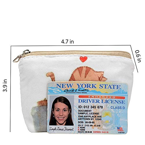 ARRIZO Women and Girls Cute Fashion Coin Purse Wallet Bag Change Pouch Key Holder (Love) - Image 4