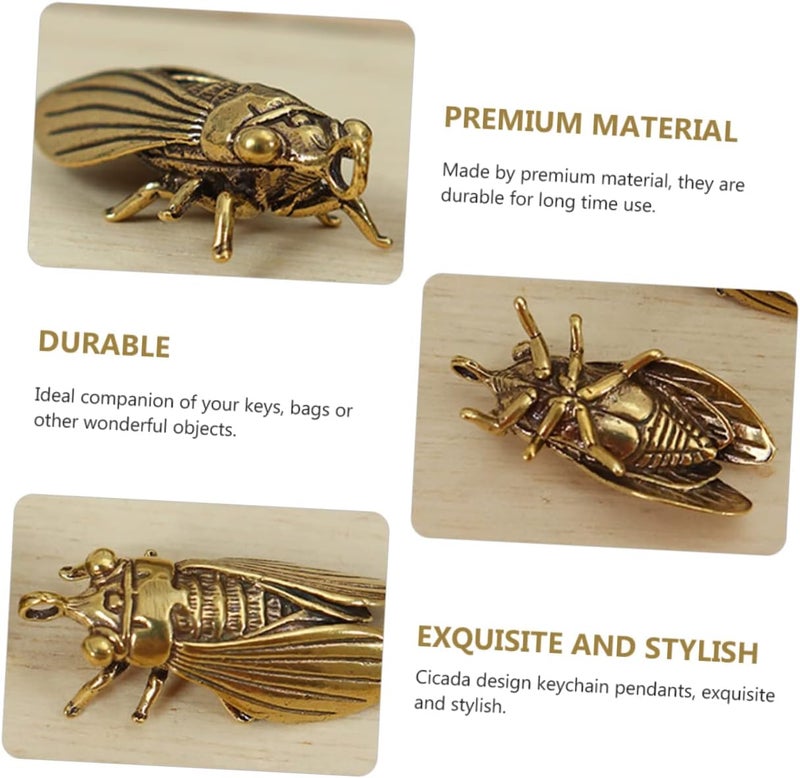 5Pcs Cicada Keychain Stylish Key Pendants for Car Interior Bag Decoration Unique Key Hanging Accessories for Valentine Day Weddings Holidays - Image 4