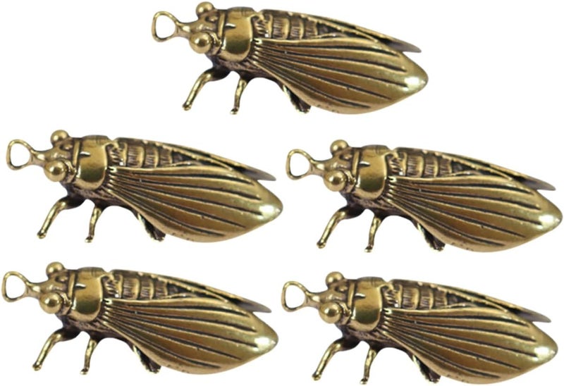 5Pcs Cicada Keychain Stylish Key Pendants for Car Interior Bag Decoration Unique Key Hanging Accessories for Valentine Day Weddings Holidays - Image 1