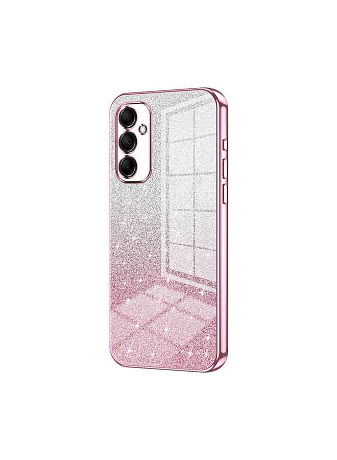 S-TOP Case For Samsung Galaxy M14 Gradient Glitter Powder Electroplated Phone Case - Image 1