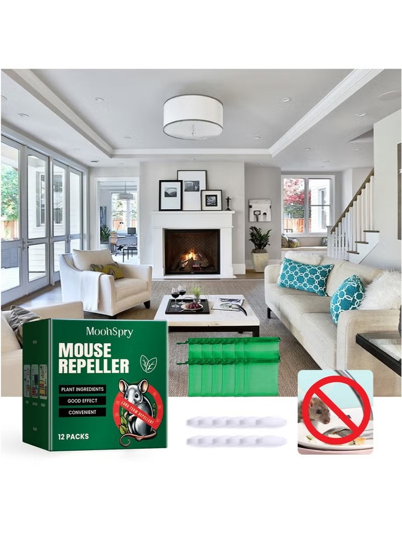 MOONSPRY Mouse Repellent Tablets for Car Engine, Home, and Interior Use * 12 Pieces + Mesh Bag * 12 Pieces*3Box - Image 2