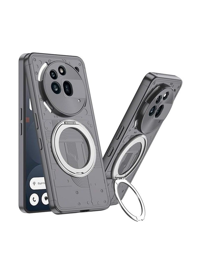 general Magnetic Case Compatible with Nothing Phone (3a) Pro with Stand 2025 Release, [Supports Wireless Charging] Frosted Drop Protection Case