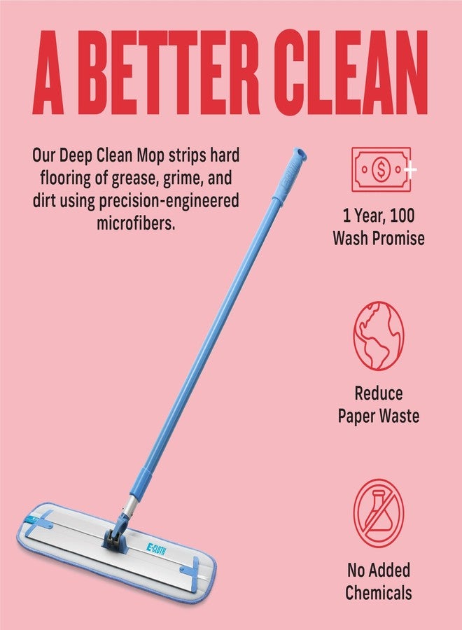 E-Cloth Deep Clean Mop, Microfiber Mop, Perfect Floor Cleaner for Hardwood, Laminate, Tile and Stone Flooring, Washable and Reusable, 100 Wash Promise - Image 5