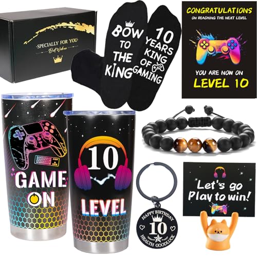 Carselage 10 Year Old Boy Gifts, 10th Birthday Gifts Decorations for Son, Gamer Gifts for Teenage Boy, Christmas Gift for Kids, Nephew, Grandson, Brother - Image 1