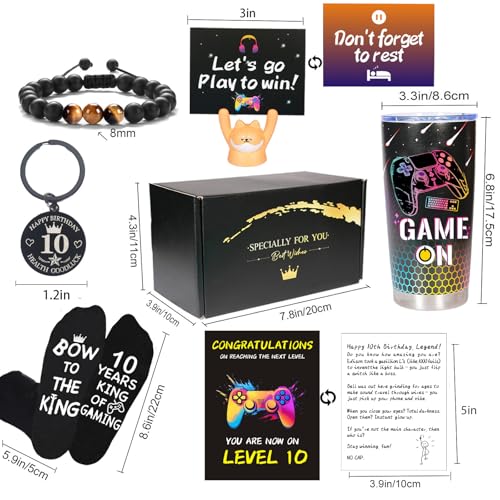 Carselage 10 Year Old Boy Gifts, 10th Birthday Gifts Decorations for Son, Gamer Gifts for Teenage Boy, Christmas Gift for Kids, Nephew, Grandson, Brother - Image 3