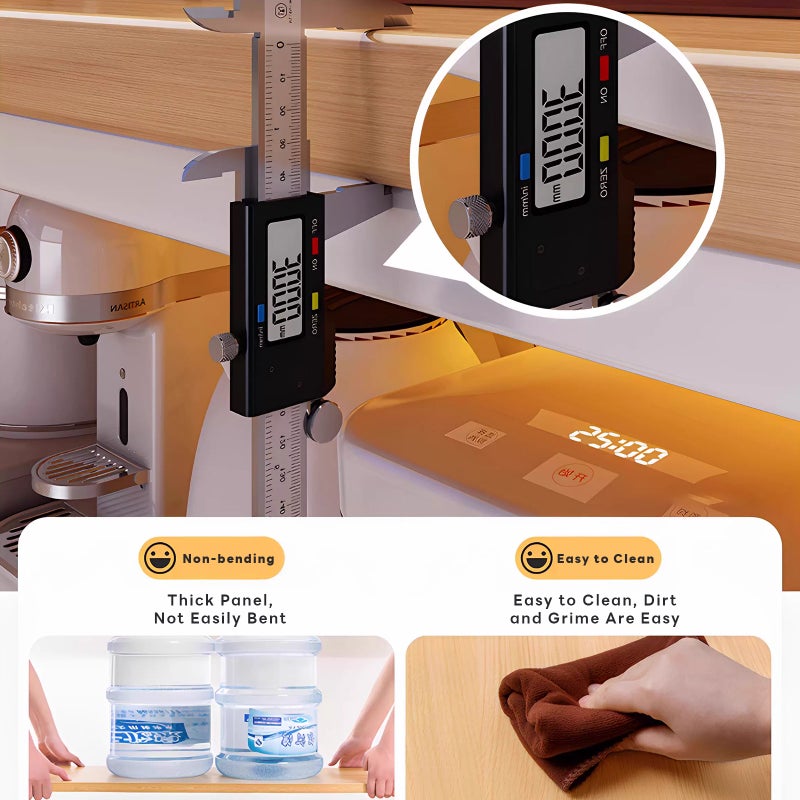 شاربدو خزانة تخزين للمطبخ بطول 120 سم، عربة جزيرة مطبخ على الطراز الصيني مع أرفف تخزين وسلال سلكية - منظم مطبخ متحرك، خزانة تخزين للمطبخ 120×35×80 سم - Image 5