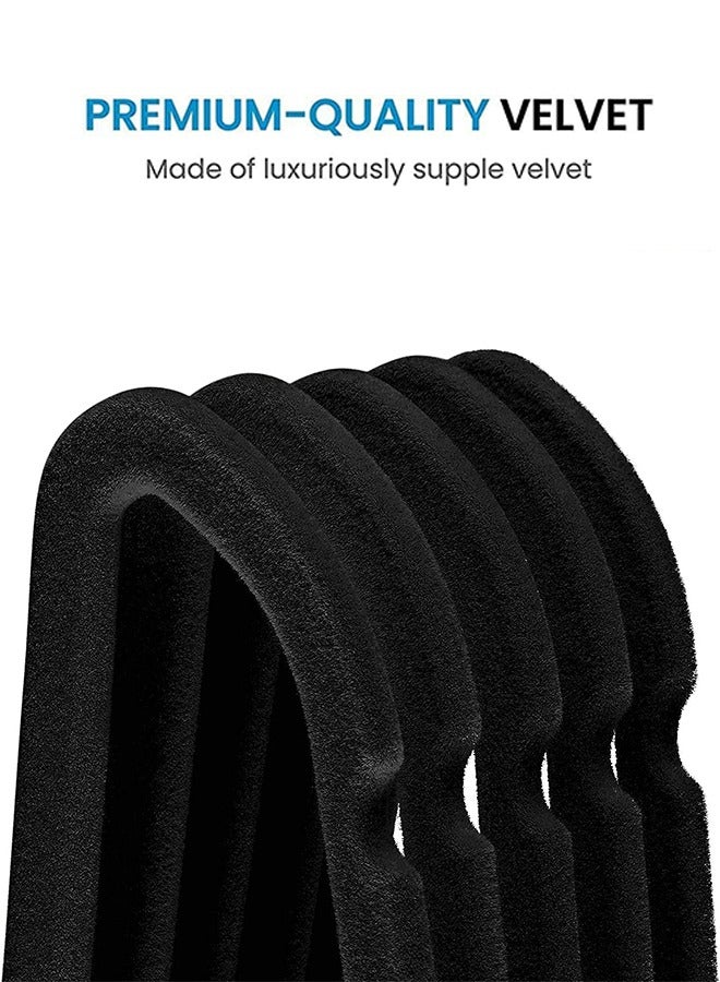 Bukela 50 Pack Luxury Velvet Suit Hangers | 360° Swivel Hook & 10LBS Heavy Duty | Heatproof Non-Slip Design for Arabic Thobe & Abaya  - Image 2
