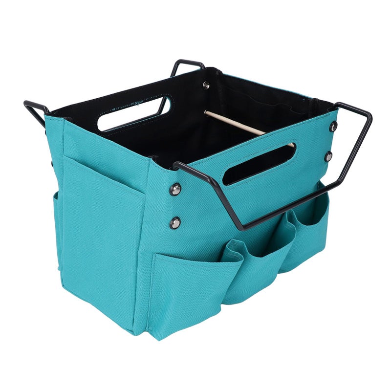 Depisuta Folding Tool Pouch Portable Oxford Cloth Ladder Bag 5 Side Pockets Multifunctional Ladder Tool Storage Bag 20KG Capacity Compact Repair Work Tool Organizers for Home Renovation - Image 2