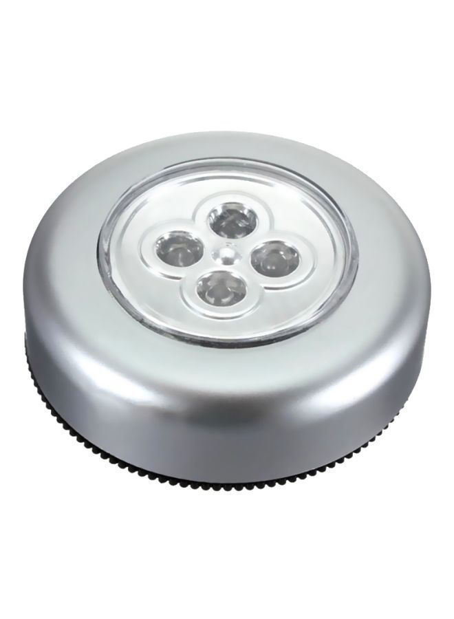 NIBEMINENT Mini Round Cordless 4-LED Push Light White  - Image 1