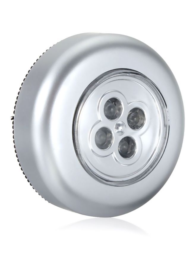 NIBEMINENT Mini Round Cordless 4-LED Push Light White  - Image 4