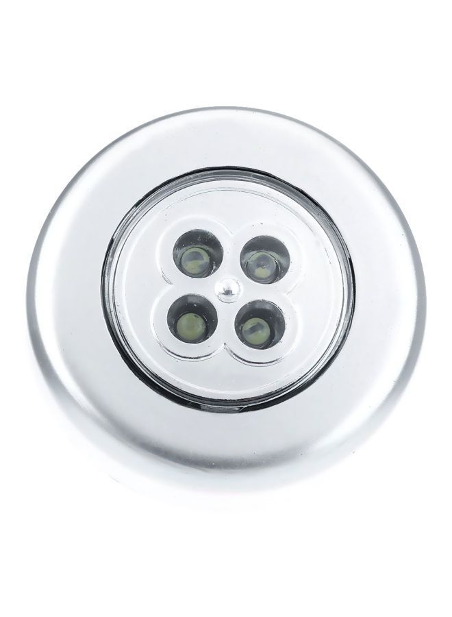 NIBEMINENT Mini Round Cordless 4-LED Push Light White  - Image 3