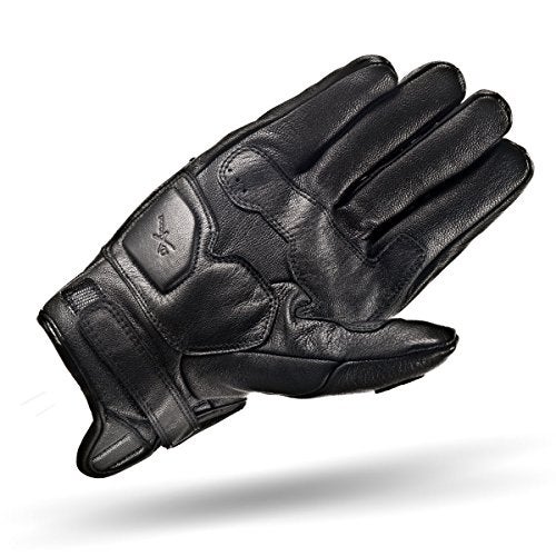 SHIMA Caliber Motrocycle Gloves for Men - Classic, Vintage, Reinforced, Summer Leather Biker Riding Gloves with Knuckle and Finger Protectors, Reinforced Palm (Black, L) - Image 2