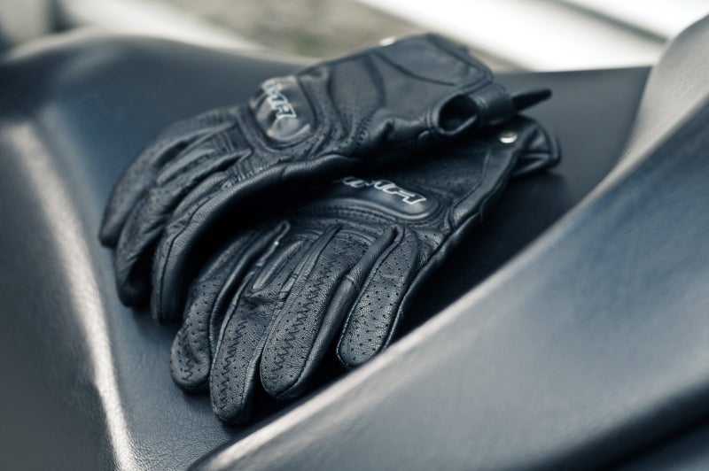 SHIMA Caliber Motrocycle Gloves for Men - Classic, Vintage, Reinforced, Summer Leather Biker Riding Gloves with Knuckle and Finger Protectors, Reinforced Palm (Black, L) - Image 5