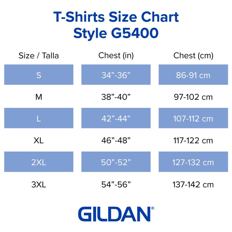 Gildan تي شيرت طويل الأكمام من قطن ثقيل للرجال من جيلدان، الطراز G5400، عبوة 2، أبيض، متوسط - Image 5