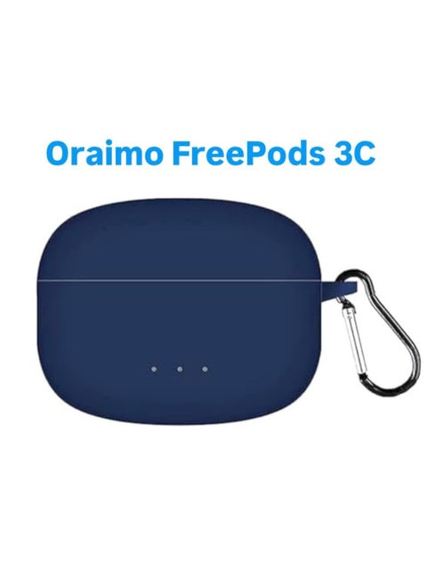 Silicone Case for Oraimo Freepods 3C - dark blue