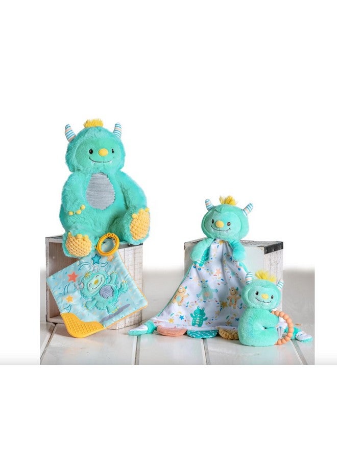 Mary Meyer Soft Baby Rattle with Soothing Teether Ring, 6-Inches, Mookie Monster - Image 2