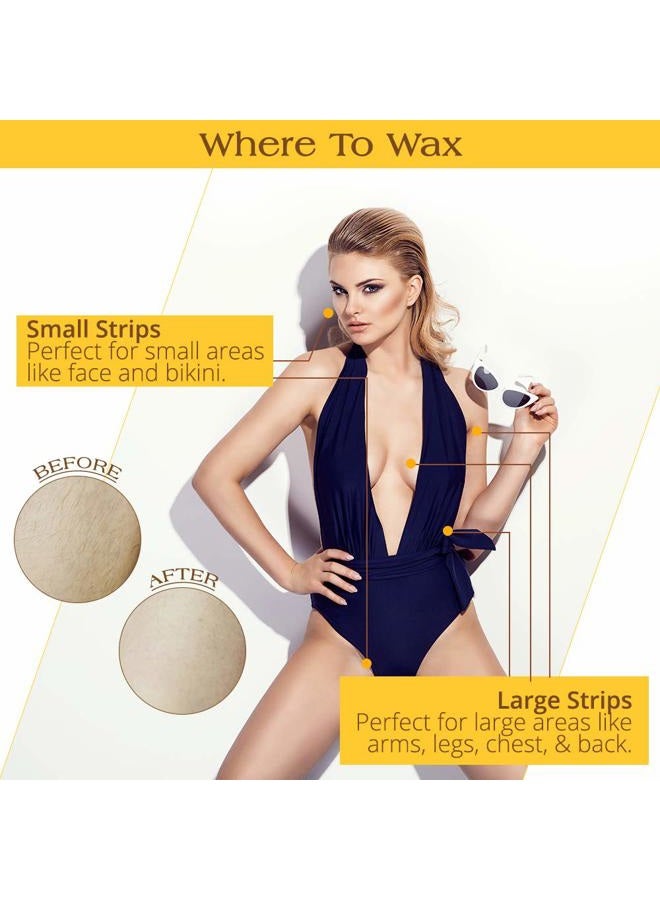 GiGi Simply Ready-to-Use Hair Removal Strips for Face and Body, 12 Face and 6 Body Strips - Image 5