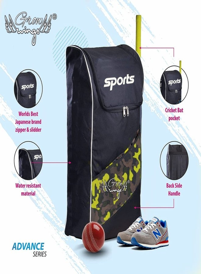 Grow wings حقيبة أدوات الكريكيت Grow wings Advance Edition للاعبين الرجال والنساء GW601 (أسود أصفر) - Image 5