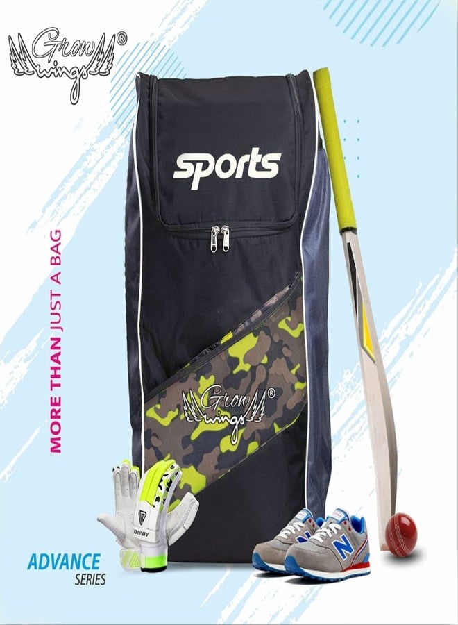 Grow wings حقيبة أدوات الكريكيت Grow wings Advance Edition للاعبين الرجال والنساء GW601 (أسود أصفر) - Image 3
