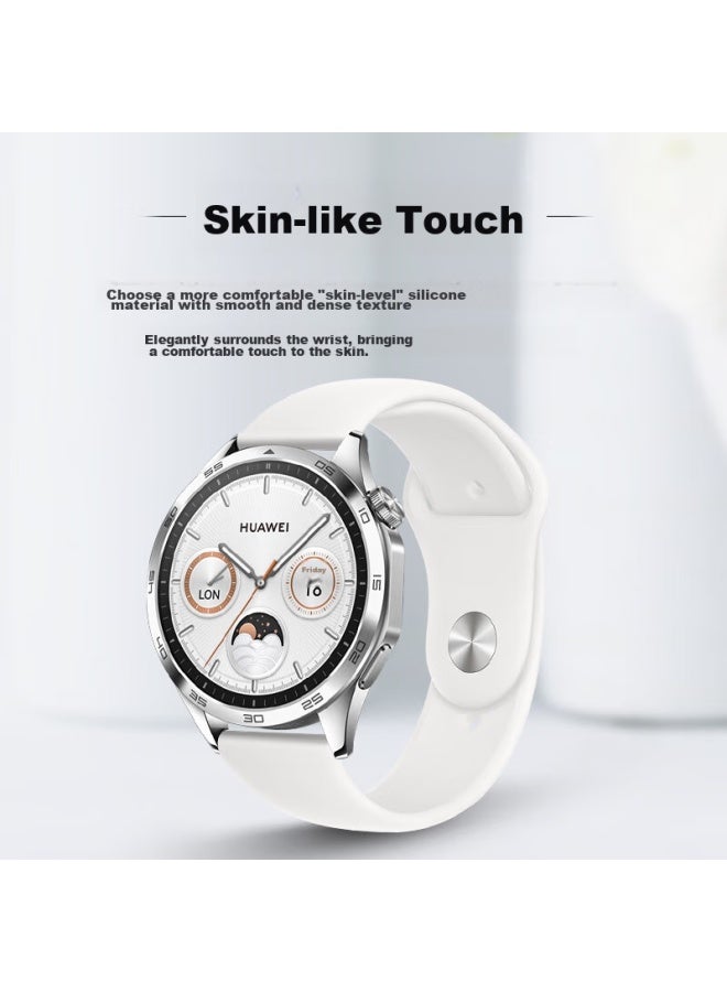 Wei Qiantu Weiqiantu مناسب لساعة Huawei Gt4 و Gt5/pro، سوار ساعة سيليكون رياضي 41 مم للنساء، عصري للنساء، دوبامين، راقي | واجهة 18 مم - Image 4
