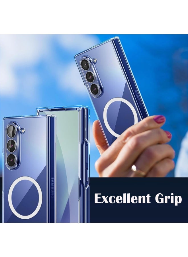 Case for Samsung Galaxy Z Fold 7 Clear Case,Compatible with MagSafe Transparent Shockproof Protection Yellowing Resistant Magnetic Phone Case for Galaxy Z Fold 7 5G  - Image 5