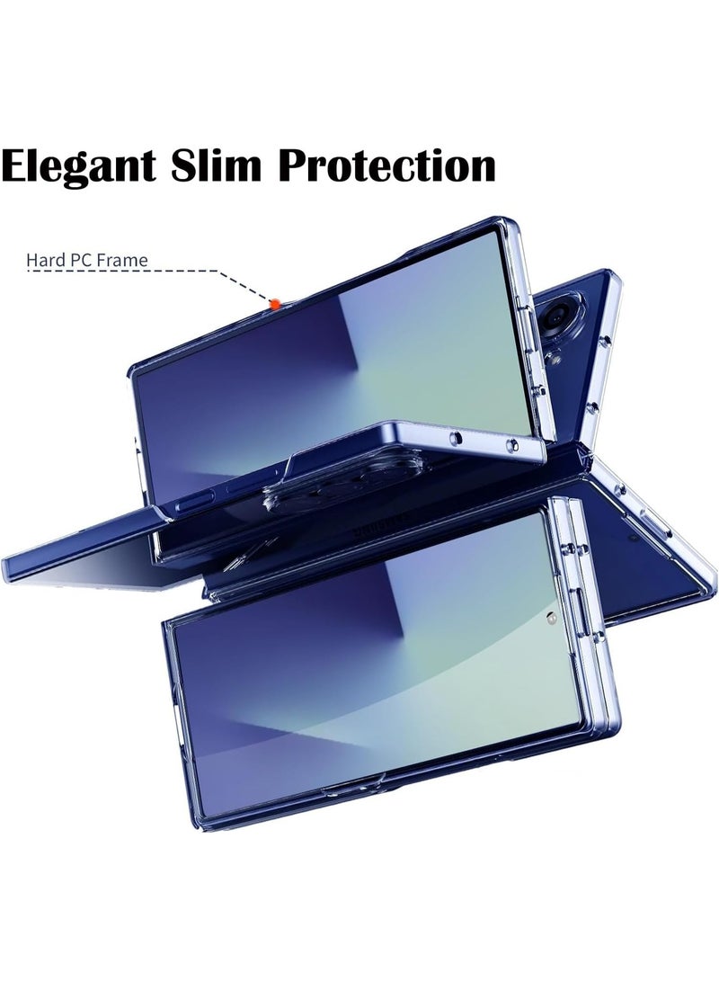 Case for Samsung Galaxy Z Fold 7 Clear Case,Compatible with MagSafe Transparent Shockproof Protection Yellowing Resistant Magnetic Phone Case for Galaxy Z Fold 7 5G  - Image 3