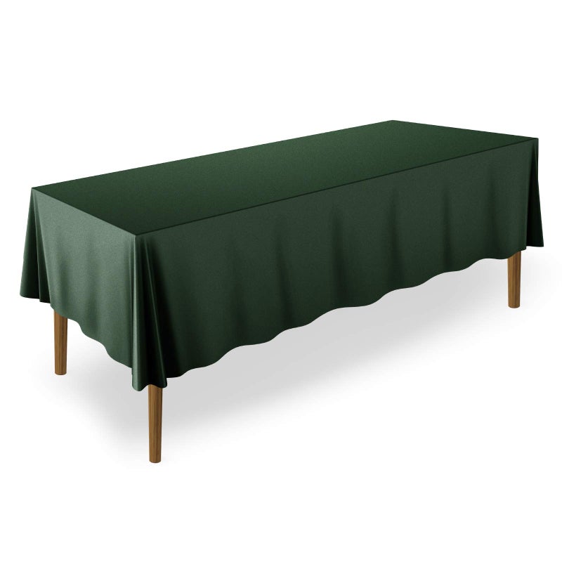 Lann's Linens Lanns Linens  70 x 120 Premium Tablecloth for WeddingBanquetRestaurant  Rectangular Polyester Fabric Table Cloth  Hunter Green