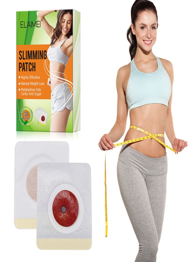 ELAIMEI 30Pcs Slimming Navel Stick Patch Belly Burning Fat Weight Loss Adhesive Sheet Body Beauty Shaper Slim Pad Fat Burner Patch - Image 4
