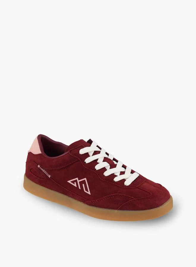 Oaklan By Shoexpress RED Women Lace-Up Ankle Sneakers for Women | Best Price UAE