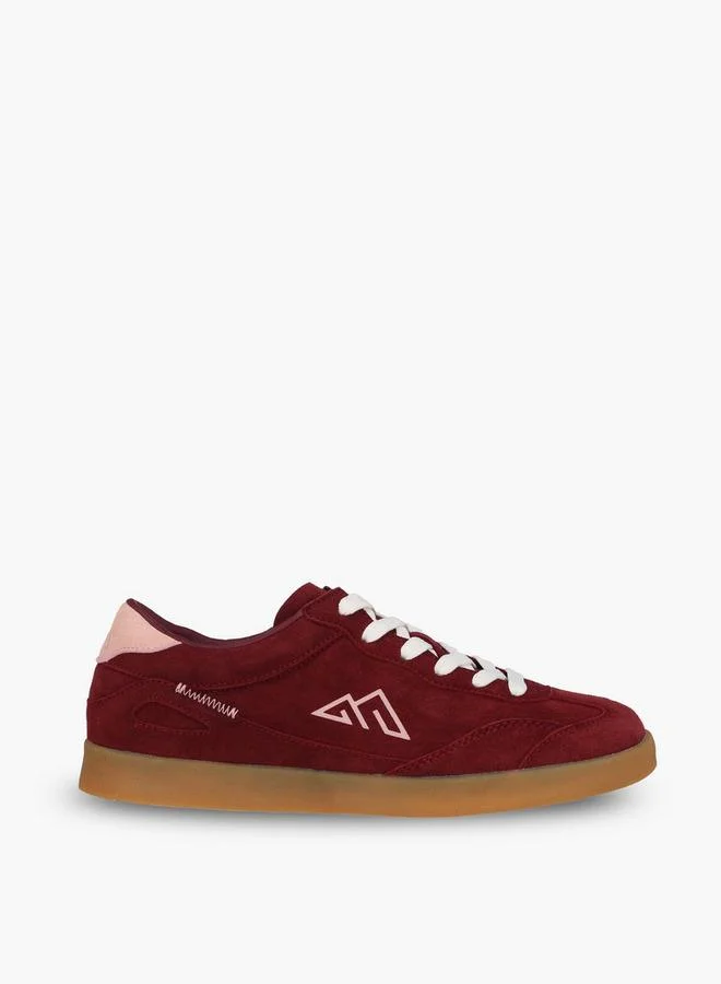 Oaklan By Shoexpress RED Women Lace-Up Ankle Sneakers for Women | Best Price UAE