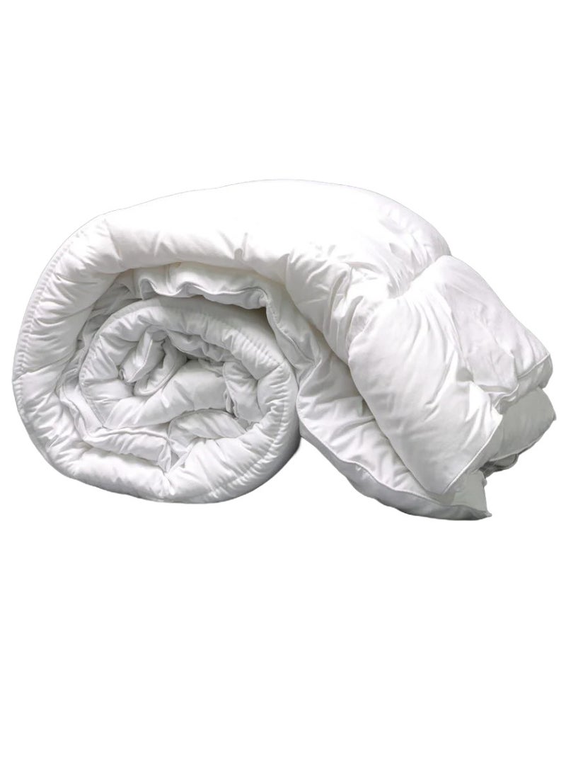 Blueberry Soft Solid King Size Duvet Microfiber White Best Quality 200x220cm - Image 1