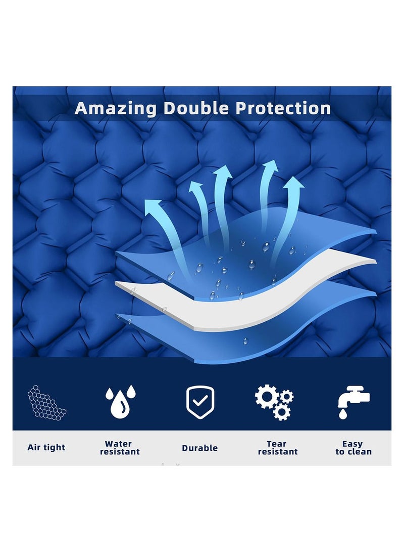 Single Camping Sleeping Pad Inflatable Camping Pad Ultralight Sleeping Mat with Pillow for Camping Hiking Traveling Durable & Waterproof - Image 5