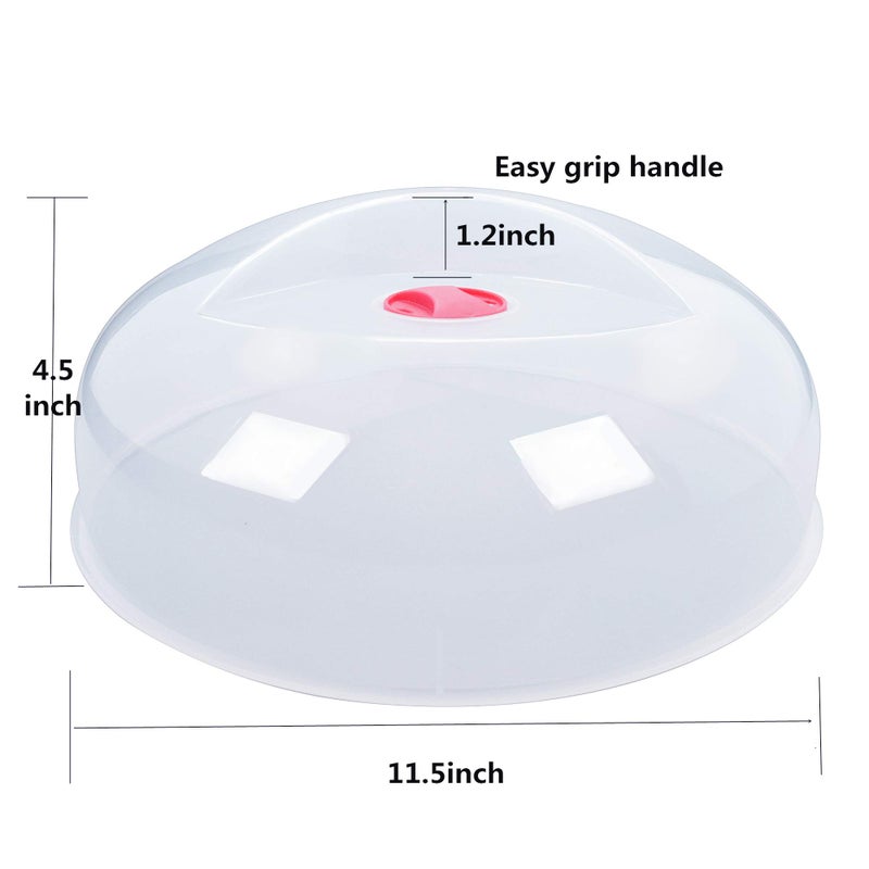 Layron Large Microwave Cover for Food Easy Grip Microwave Splatter Cover Guard Lid with Steam Vent and BPA Free & 11.5 Inch, Dishwasher Safe - Image 4