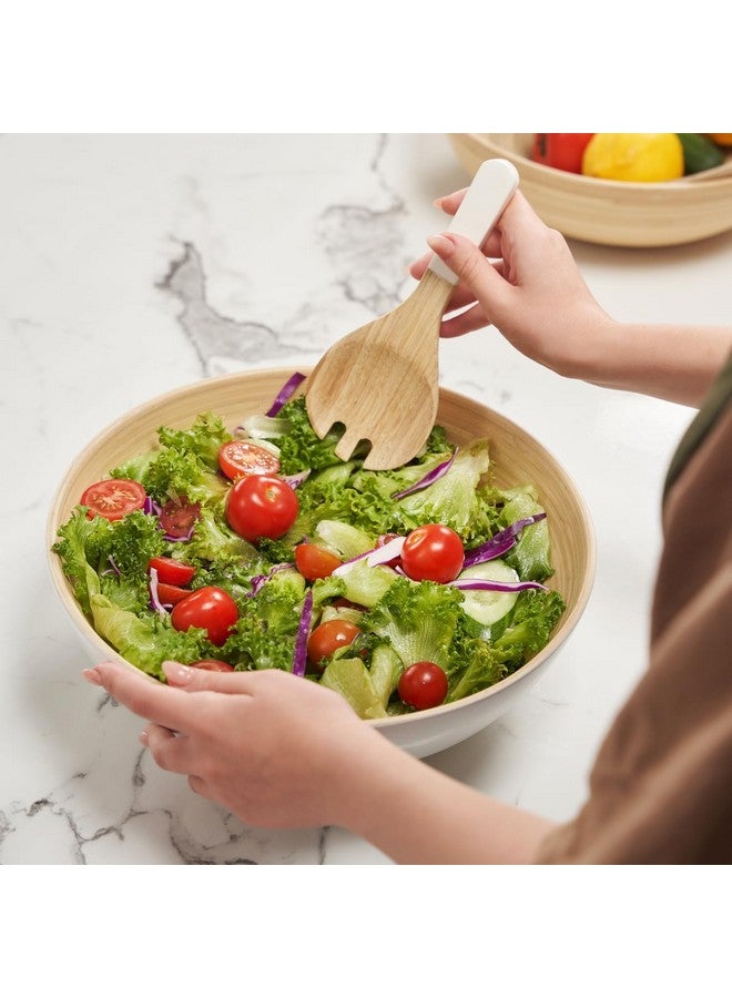 LEXA LEXA Bamboo Salad Bowl 12 Inch Extra Large Serving Bowl