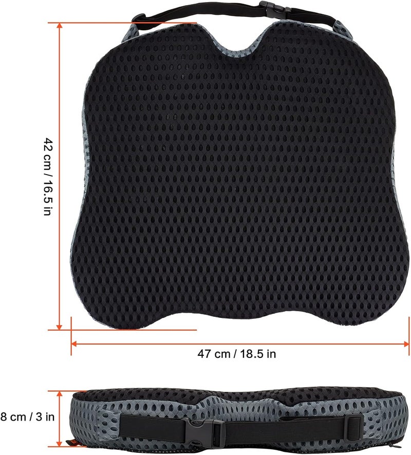 ZHOOGE Ergonomic Memory Foam Wedge Cushion for Car and Office - Image 5