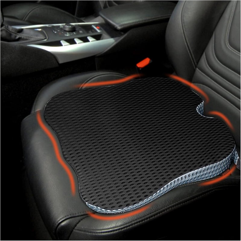 ZHOOGE Ergonomic Memory Foam Wedge Cushion for Car and Office - Image 1
