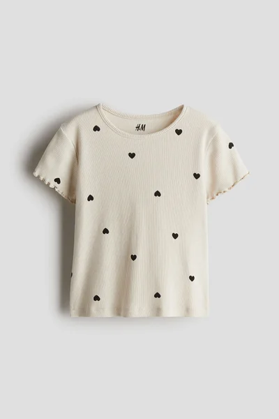 H&M Ribbed jersey top